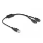 DeLOCK 61061 PS/2 kaabel 0,43 m 2x 6-kontaktiline Mini-DIN USB A Must