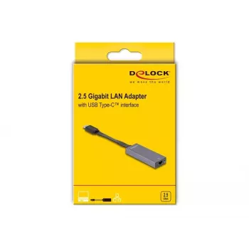 DeLOCK 66248 kaablisoo vahetaja RJ-45 USB C Hall 0,09 m