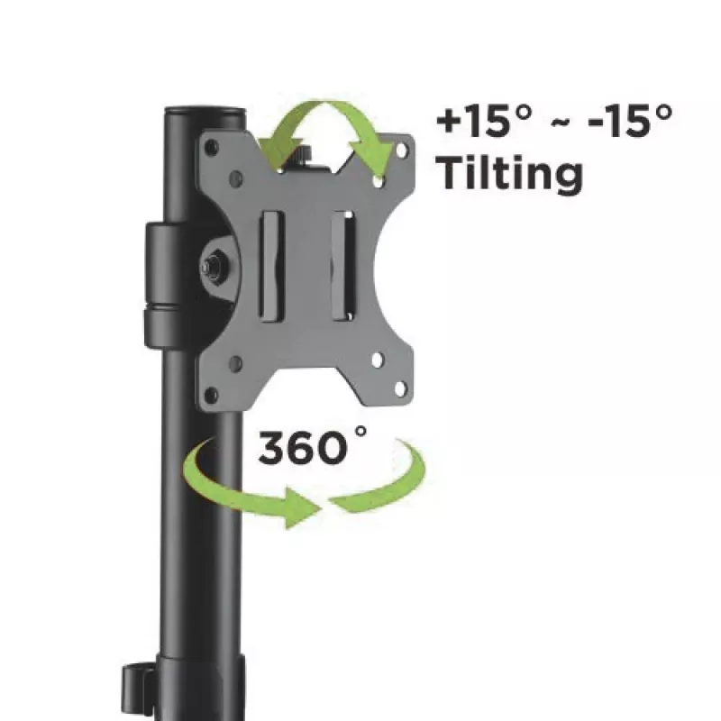 Techly ICA-LCD 401 monitori kinnitus / alus 81,3 cm (32 tolli) Lauamust
