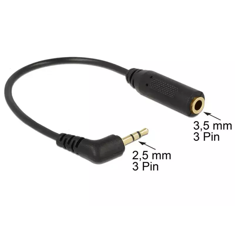 Audio kaabel DeLOCK 0.175m 2.5mm/3.5mm