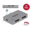 Kahekordne DisplayPort-adapter DeLOCK 64001 MacBookile