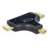 DeLOCK 64059 3-in-1 monitori adapter, HDMI / DisplayPort / mini DisplayPort sisend HDMI väljundiga, 4K 60 Hz, must