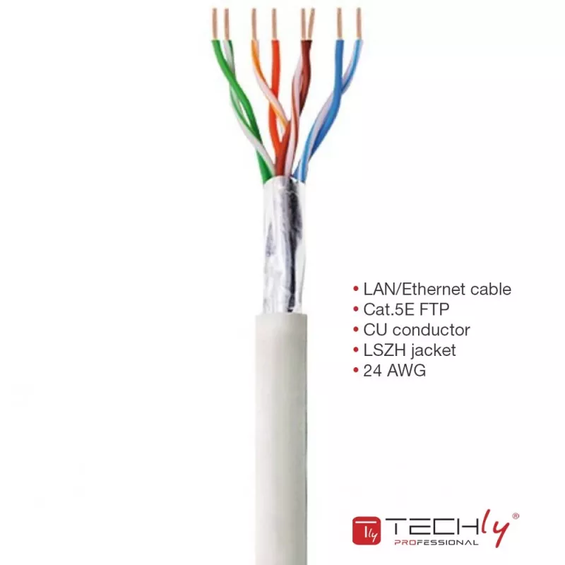 Techly ITP-C5F-305-RIS võrgukaabel Hall 305 m Cat5e F/UTP (FTP)