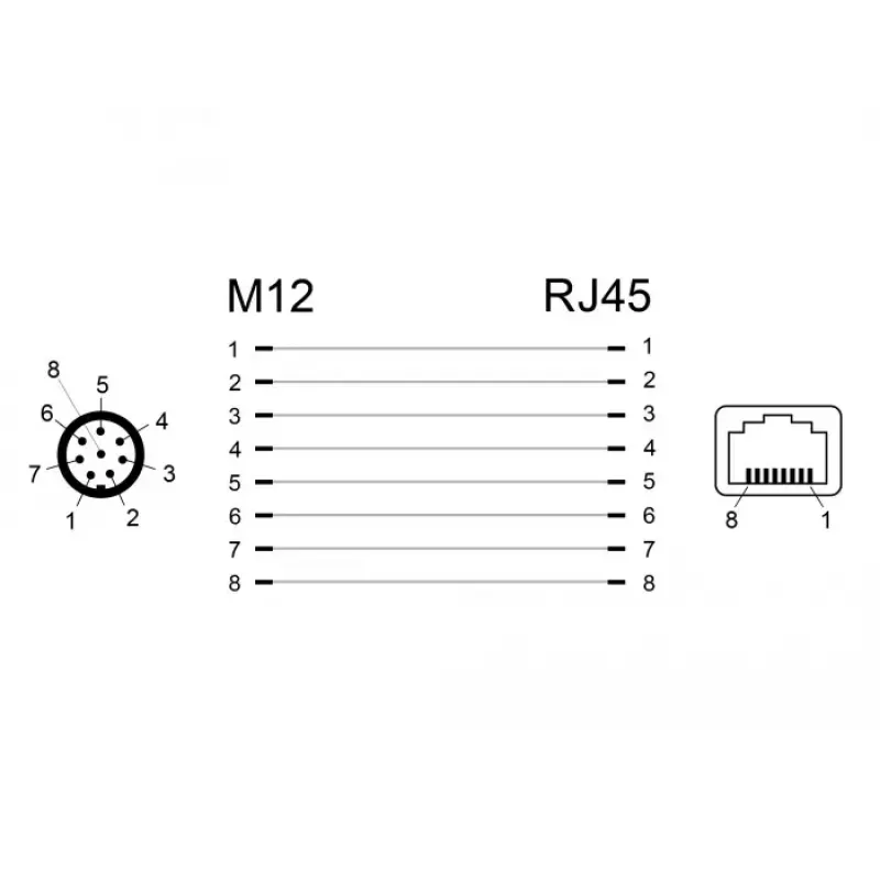 Kaabli soovahetaja/adapter DeLOCK 66315 M12 RJ45 must