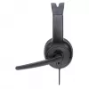 Manhattan Mono Over-Ear Headset (USB), mikrofonipoom (polsterdatud), jaemüügikarp, reguleeritav peavõru, juhtmega helitugevuse reguleerimine, kõrvapadi, USB-A nii heli kui mikrofoni jaoks, kaabel 1,5 m, kolmeaastane garantii