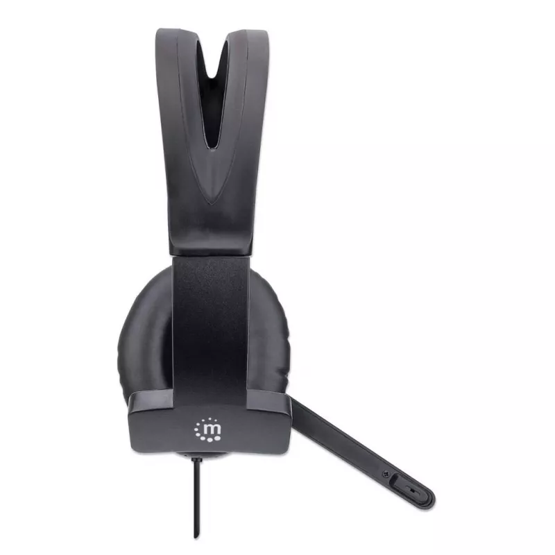 Manhattan Mono Over-Ear Headset (USB), mikrofonipoom (polsterdatud), jaemüügikarp, reguleeritav peavõru, juhtmega helitugevuse reguleerimine, kõrvapadi, USB-A nii heli kui mikrofoni jaoks, kaabel 1,5 m, kolmeaastane garantii