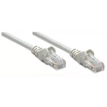 Intellineti võrguparanduskaabel, Cat6, 15 m, hall, CCA, U/UTP, PVC, RJ45, kullatud kontaktid, tõmbevaba, kaitsehülsiga, eluaegne garantii
