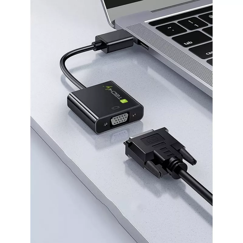 Techly muundur HDMI Mini C VGA-ks IDATA HDMI-VGA4, VGA (D-Sub), HDMI tüüp C (Mini), isane, emane, 1920 x 1080 pikslit, 1080p, 720p, 480p