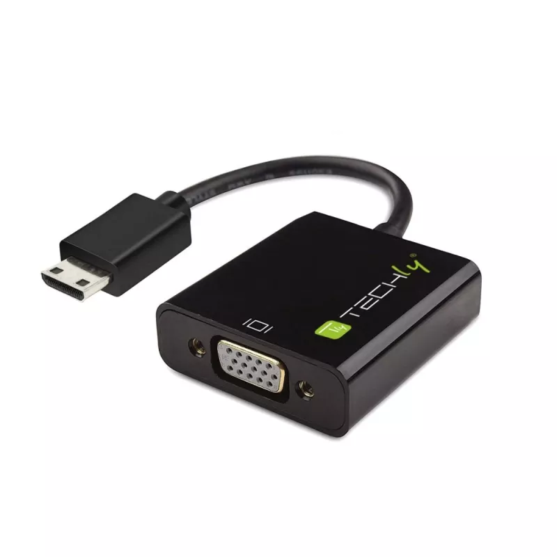 Techly muundur HDMI Mini C VGA-ks IDATA HDMI-VGA4, VGA (D-Sub), HDMI tüüp C (Mini), isane, emane, 1920 x 1080 pikslit, 1080p, 720p, 480p