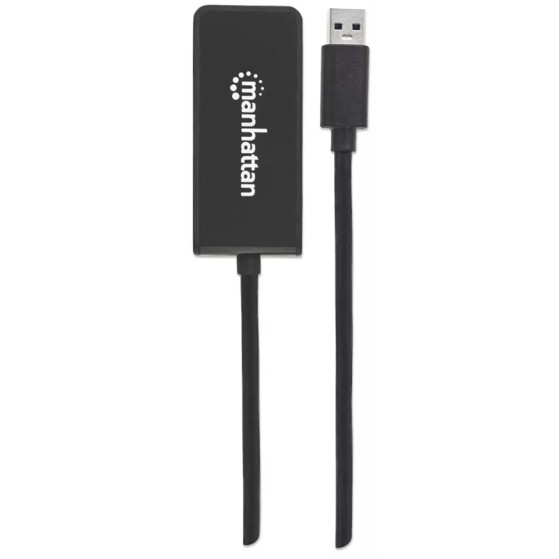 Manhattan USB-A–HDMI adapterkaabel, 60 cm, isane–emane, 5 Gbit/s (USB 3.2 Gen1 e. USB 3.0), 2560×1440 @ 32-bitine värv, Full HD video 1080p@16:9, must, blister
