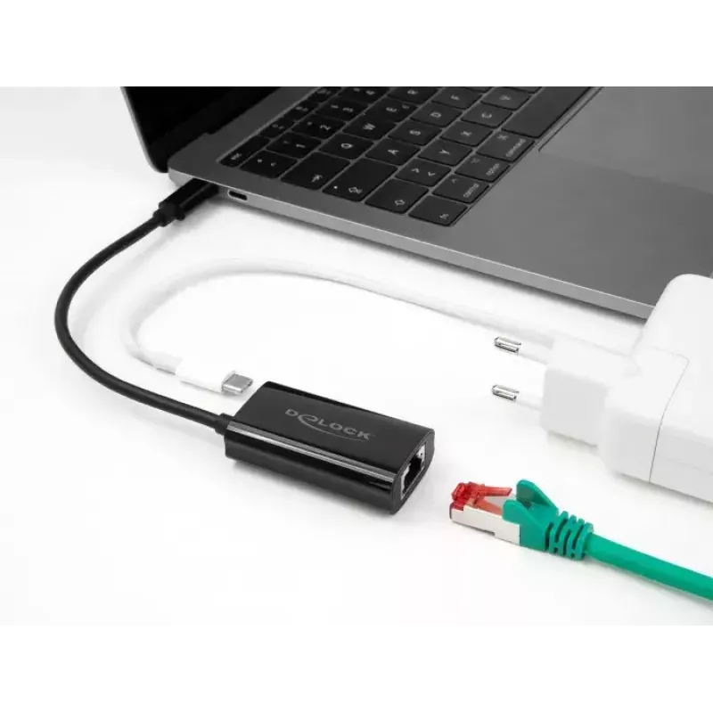 DeLOCK 61026 kaabel-adapter USB C RJ45 must