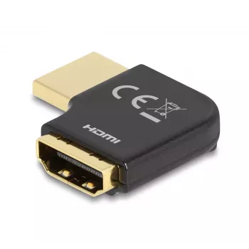 DeLOCK HDMI-adapter isane emasele 90° paremnurkne 8K 60 Hz metallist