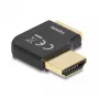 DeLOCK HDMI-adapter isane emasele 90° paremnurkne 8K 60 Hz metallist