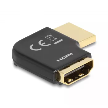 DeLOCK HDMI-adapter isane-emane 90° vasakule nurga all 8K 60 Hz metall