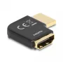 DeLOCK HDMI-adapter isane-emane 90° vasakule nurga all 8K 60 Hz metall