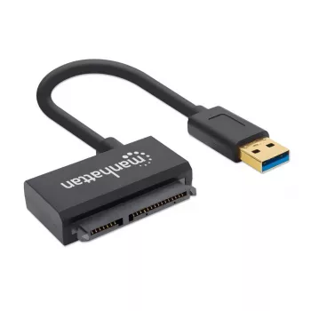 Manhattan USB-A to SATA 2.5 inch adapterkaabel, 42cm, Male to Male, 5 Gbps (USB 3.2 Gen1 aka USB 3.0), Supports 48-bit LBA, SuperSpeed USB, Three Year Warranty