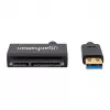Manhattan USB-A to SATA 2.5 inch adapterkaabel, 42cm, Male to Male, 5 Gbps (USB 3.2 Gen1 aka USB 3.0), Supports 48-bit LBA, SuperSpeed USB, Three Year Warranty