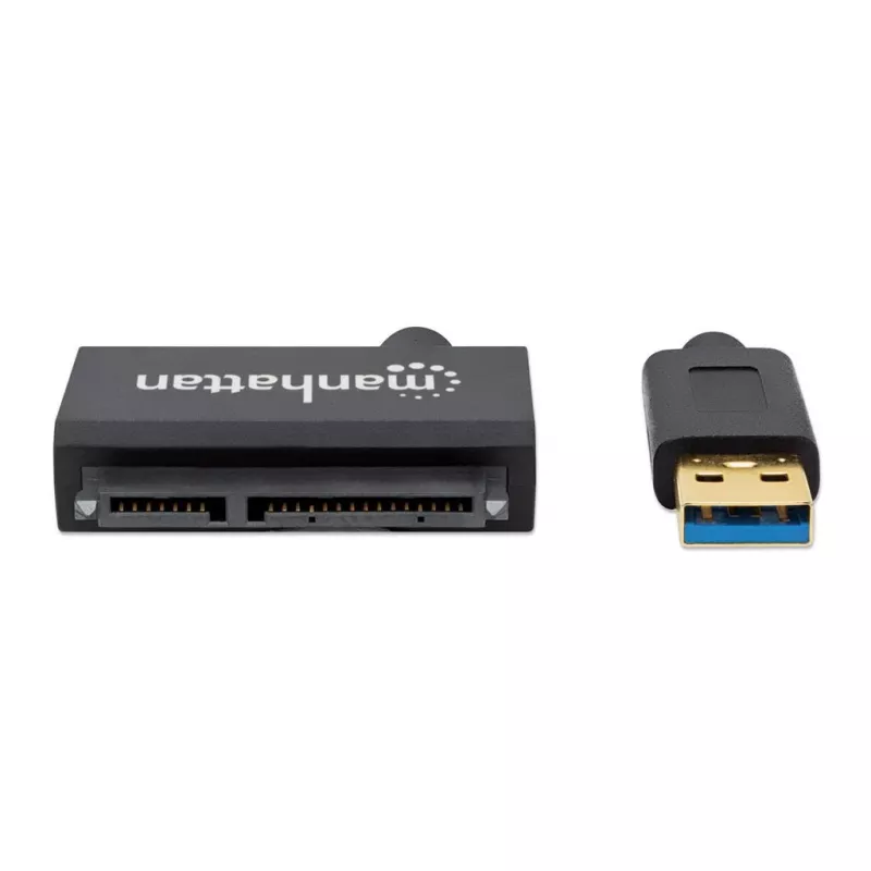 Manhattan USB-A to SATA 2.5 inch adapterkaabel, 42cm, Male to Male, 5 Gbps (USB 3.2 Gen1 aka USB 3.0), Supports 48-bit LBA, SuperSpeed USB, Three Year Warranty