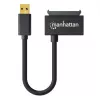Manhattan USB-A to SATA 2.5 inch adapterkaabel, 42cm, Male to Male, 5 Gbps (USB 3.2 Gen1 aka USB 3.0), Supports 48-bit LBA, SuperSpeed USB, Three Year Warranty