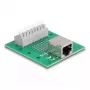 Terminal block DeLOCK 66992 — 53×60×18 mm, roheline/hall