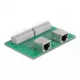 Klemmiplokk DELOCK 66994 — 60×91×18 mm, roheline/hall