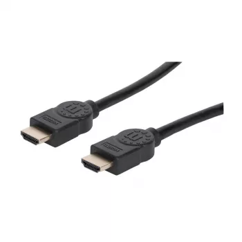 Manhattan HDMI 8K@60Hz kaabel Ethernetiga, 2 m, sertifitseeritud, sobib KÕIGIKS 8K, 4K ja 1080p/HD kasutuseks – uuendamiseks praegu või valmisolekuks, kui vaja, isane-isasele, must, 4K@120Hz, eluaegne garantii, ülikiire