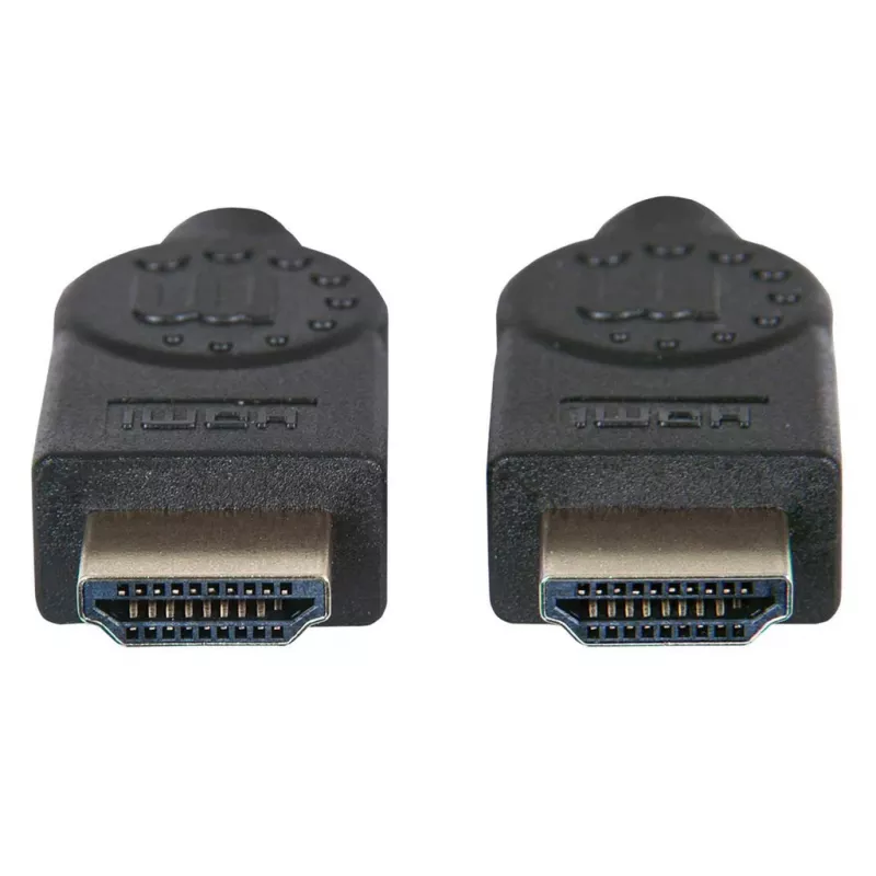 Manhattan HDMI 8K@60Hz kaabel Ethernetiga, 2 m, sertifitseeritud, sobib KÕIGIKS 8K, 4K ja 1080p/HD kasutuseks – uuendamiseks praegu või valmisolekuks, kui vaja, isane-isasele, must, 4K@120Hz, eluaegne garantii, ülikiire