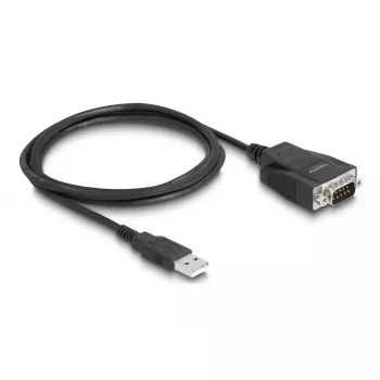 DeLOCK 64222 USB 2.0 tüüp-A RS-232 DB9 kaabli soo vahetaja 0,13 m must