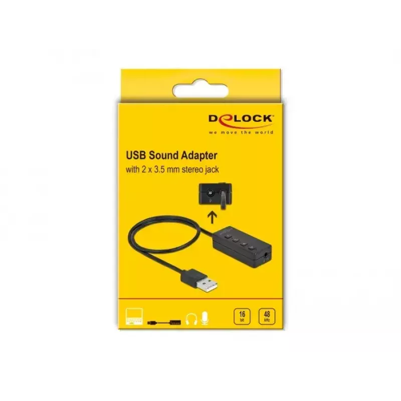 USB-peakomplekti ja mikrofoni adapter DeLOCK 66731