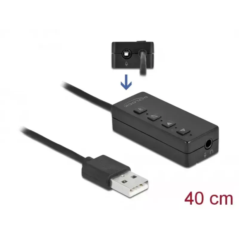 USB-peakomplekti ja mikrofoni adapter DeLOCK 66731