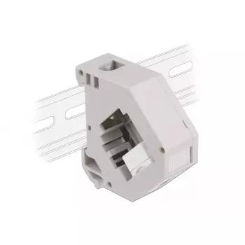 Keystone-moodul DELOCK 87163 — USB A kuni USB A, hall/valge, 60.1×59.4×21.6 mm