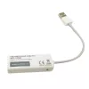Techly USB2.0 Fast Ethernet 10/100 Mbps muundur, juhtmega, USB, Ethernet, 100 Mbit/s, valge