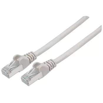 Intellinet võrgukaabel, Cat6A, 10m, hall, vask, S/FTP, LSOH / LSZH, PVC, RJ45, kullatud kontaktid, takerdumisvastane, kaitsekummiga, eluaegne garantii