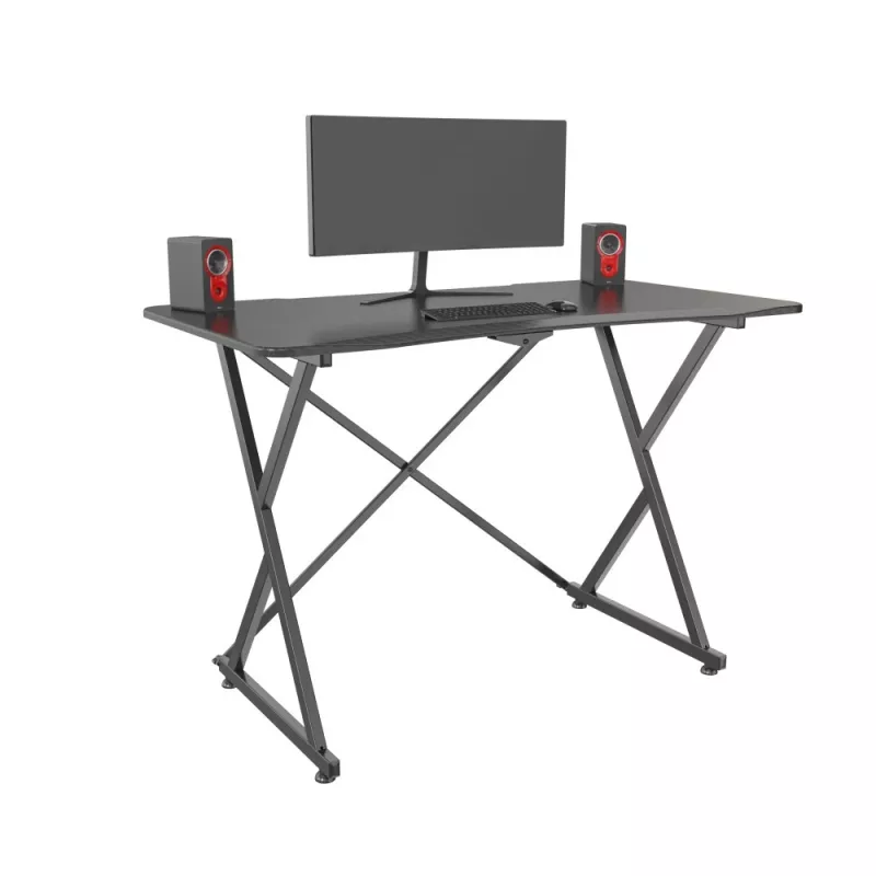 Techly mängulaud arvutile, nurgelise ergonoomilise servaga, must