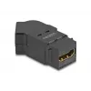 DeLOCK HDMI paneeliadapter emane HDMI kuni emane HDMI 45° nurgaga 8K 60 Hz must