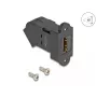 DeLOCK HDMI paneeliadapter emane HDMI kuni emane HDMI 45° nurgaga 8K 60 Hz must
