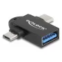 Kaabli adapter DeLOCK 60739 USB Type-A USB USB-C USB Micro-B Must