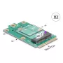 DeLOCK 64338 sisemine M.2 adapter Mini PCI Express isane