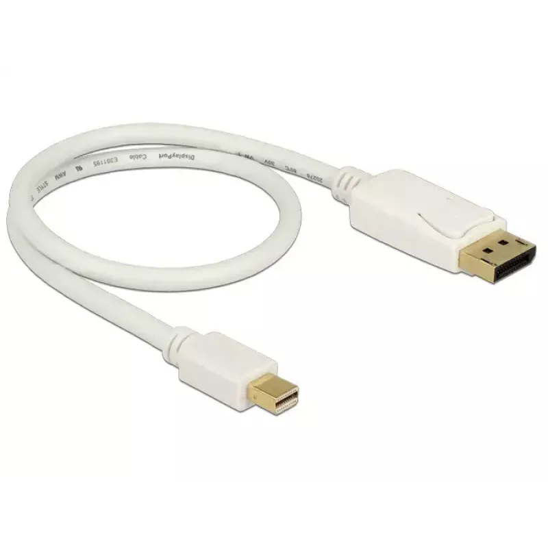 Mini DisplayPort - DisplayPort kaabel DeLOCK 83985 0,5 m valge