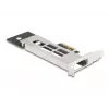 DeLOCK mobiilne salv PCI Express kaart ühele M.2 NVMe SSD-le, madalprofiil
