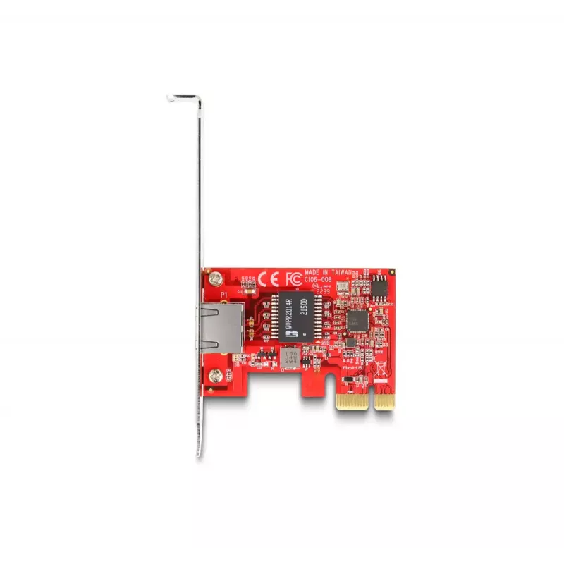 DeLOCK PCI Express x1 kaart 1 x RJ45 2.5 Gigabit LAN i225 NBASE-T madalprofiiliga