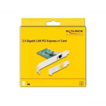 DeLOCK PCI Express x1 kaart 1 x RJ45 2,5 Gigabit LAN RTL8125