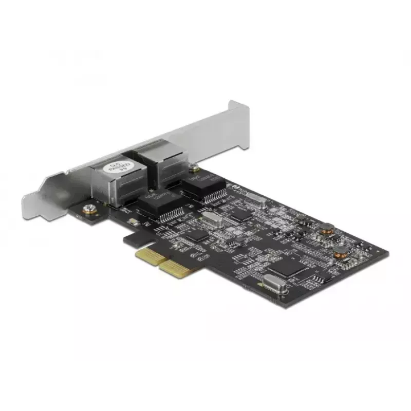 DeLOCK PCI Express x2 kaart kahe RJ45 2,5 Gigabit LAN-pordiga RTL8125
