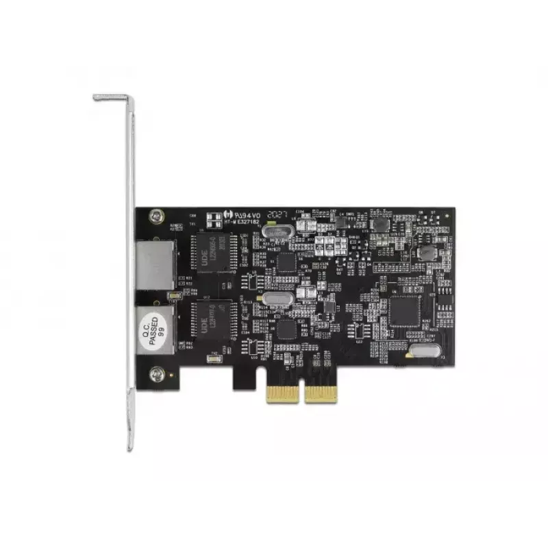DeLOCK PCI Express x2 kaart kahe RJ45 2,5 Gigabit LAN-pordiga RTL8125