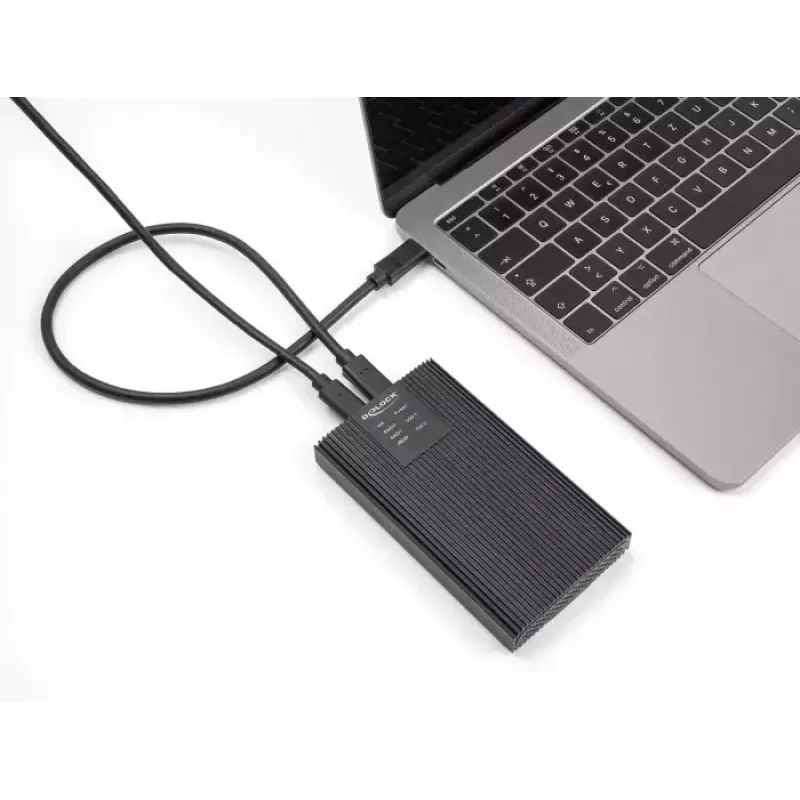 SSD-korpus DeLOCK 42022 - väline korpus USB 20 Gbps kahele M.2 NVMe PCIe SSD-le