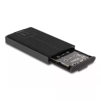 SSD-korpus DeLOCK 42022 - väline korpus USB 20 Gbps kahele M.2 NVMe PCIe SSD-le