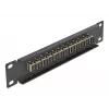 Fiiberoptiline patch-paneel DeLOCK 10 tolli 12 pordiga SC Simplex Beež 1U Must