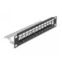Patch-paneel DeLOCK 66874 1U must metallist püstiku mahutavus 1U
