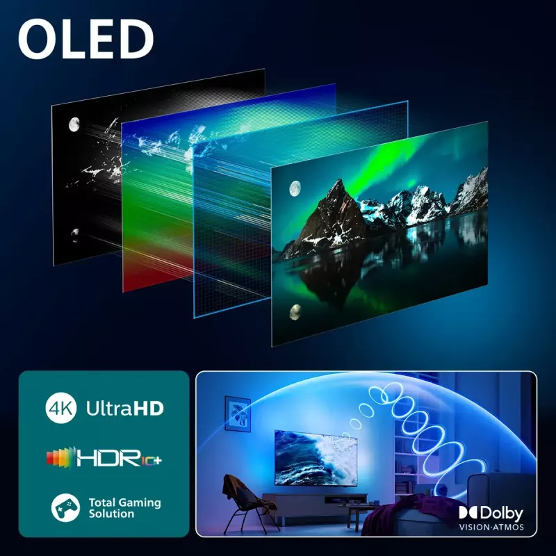 Televiisor Philips 77OLED760/12 77-tolline 4K Ultra HD OLED 3840 x 2160
