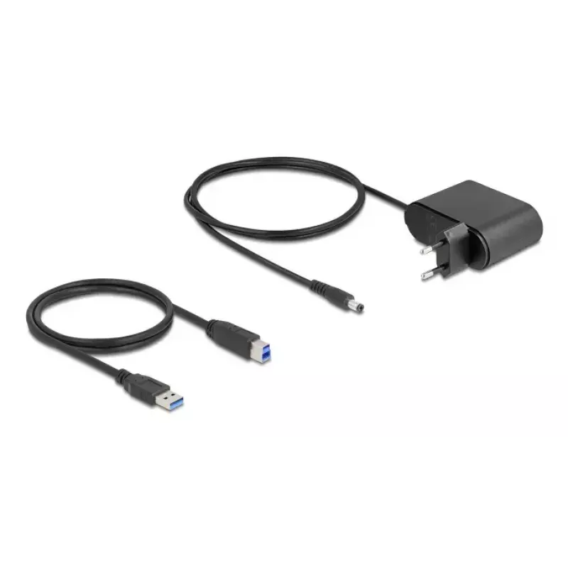 DeLOCK 64332 dokkimisjaam USB 3.2 Gen 1 HDD SSD 2.5 3.5 Must